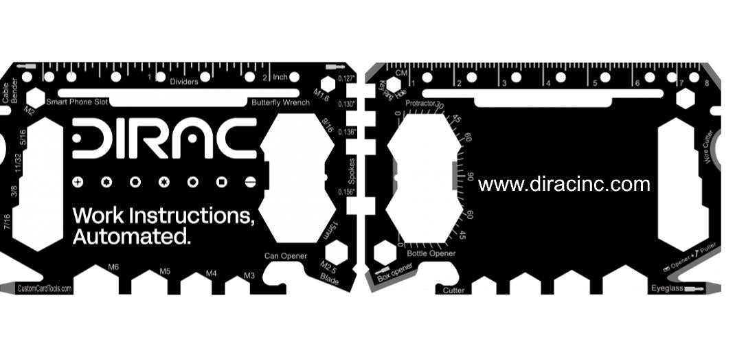 Business Card Multi Tool Card (Model 1) Custom Branded