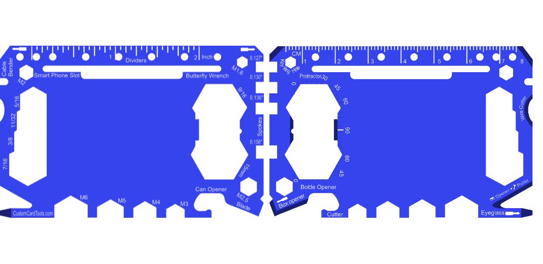 Business Card Multi Tool Card (Model 1) Custom Branded