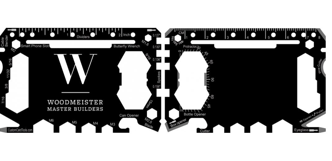 Business Card Multi Tool Card (Model 1) Custom Branded
