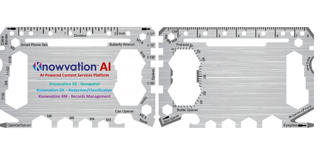 Business Card Multi Tool Card (Model 1) Custom Branded