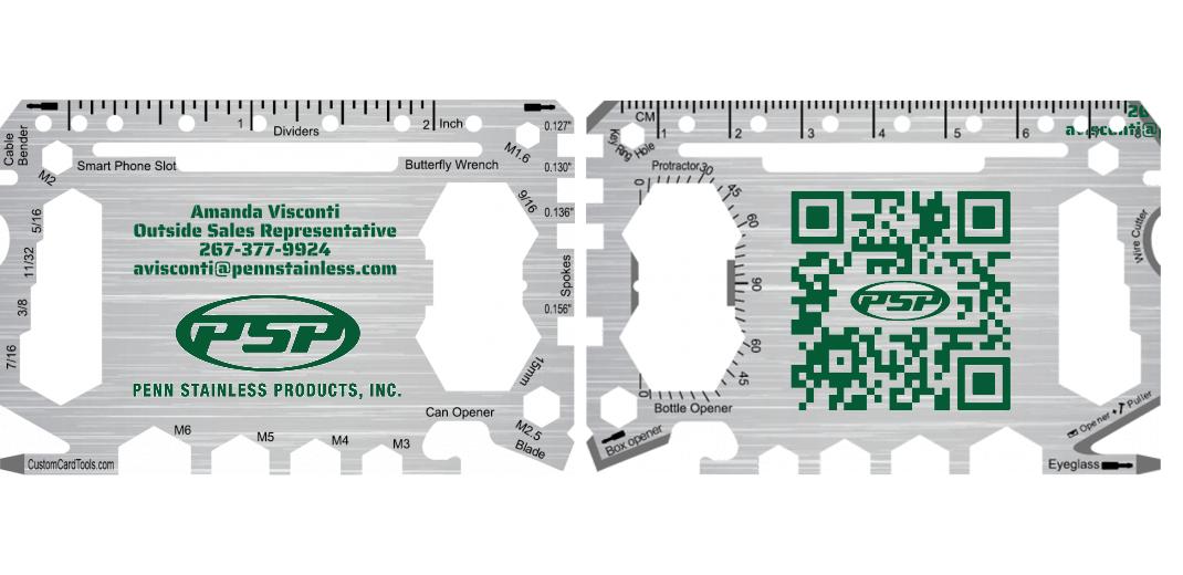 Business Card Multi Tool Card (Model 1) Custom Branded