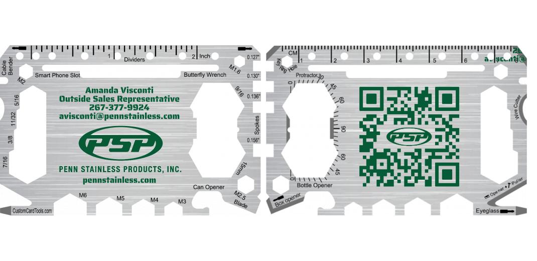 Business Card Multi Tool Card (Model 1) Custom Branded