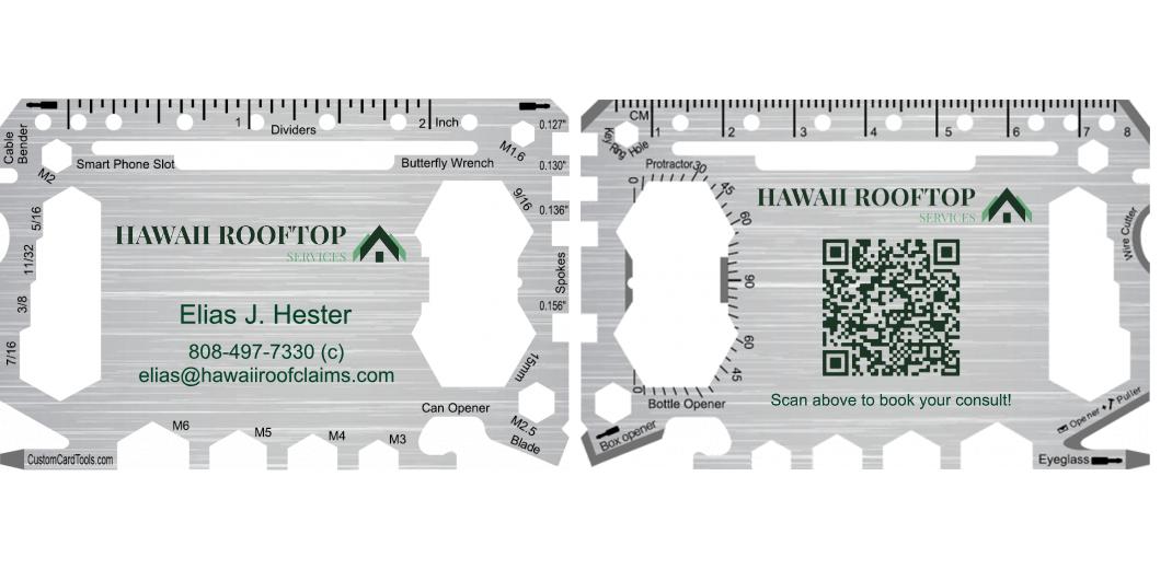 Business Card Multi Tool Card (Model 1) Custom Branded