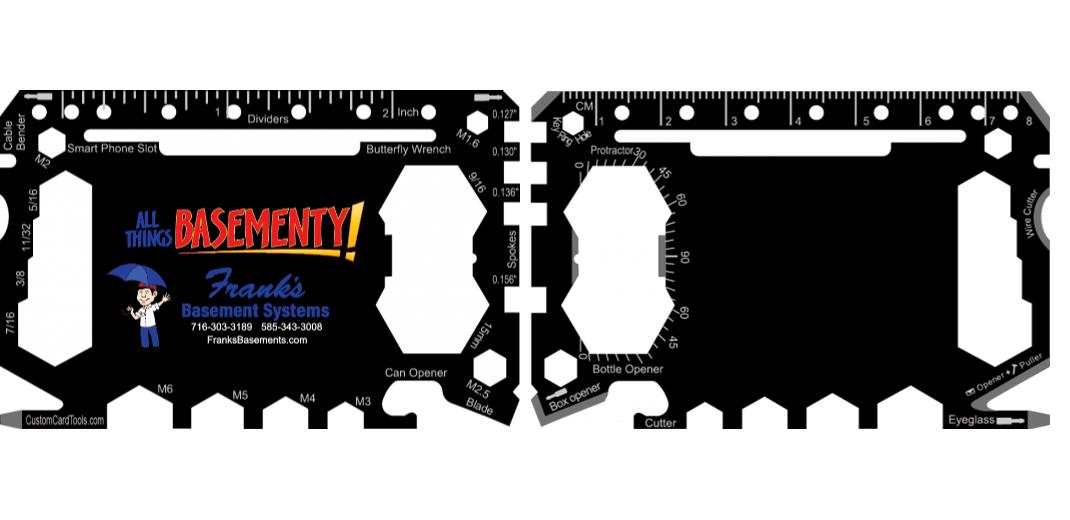 Business Card Multi Tool Card (Model 1) Custom Branded