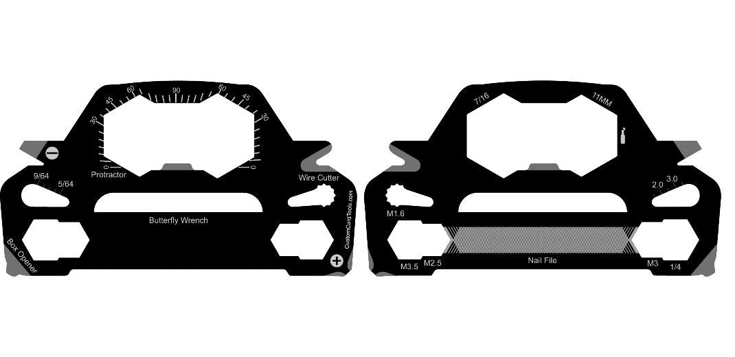 Car Shaped Multi Tool Card Custom Branded