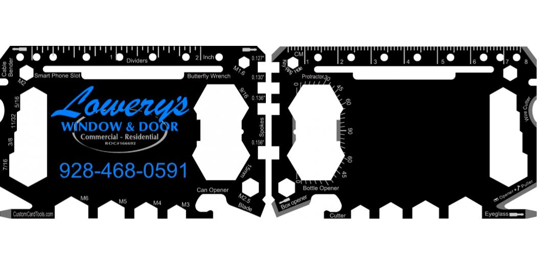 Business Card Multi Tool Card (Model 1) Custom Branded