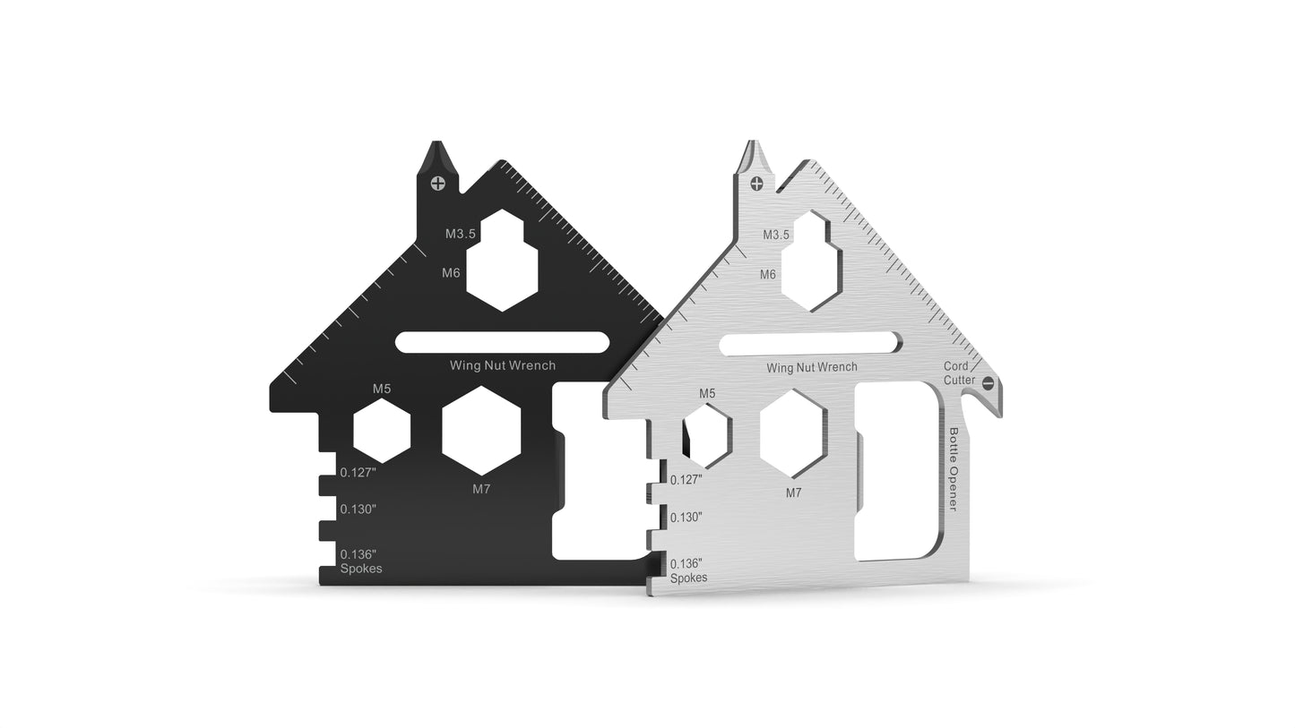 House Shaped Multi Tool Card Custom Branded