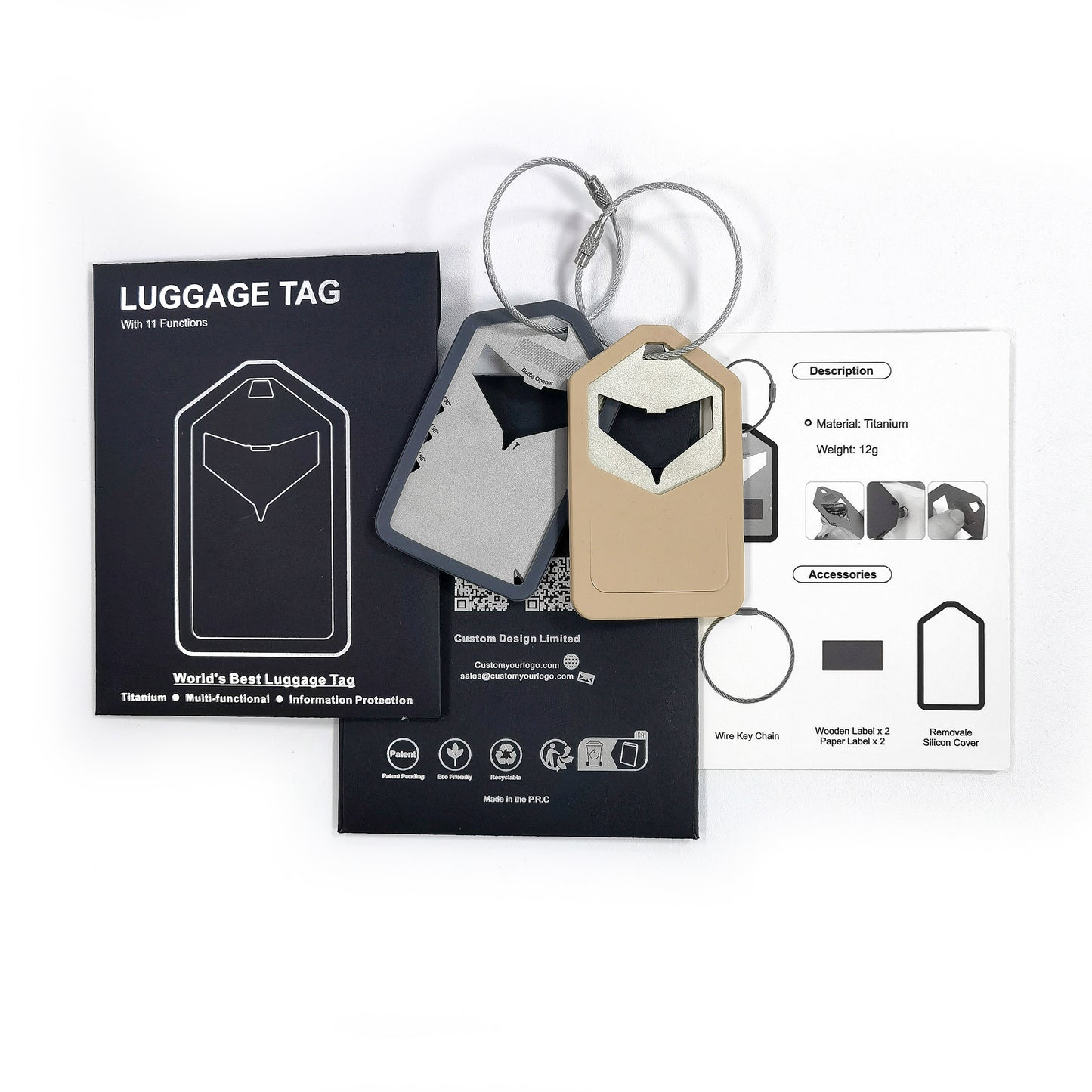Luggage Tag Multi Tool Card Custom Branded