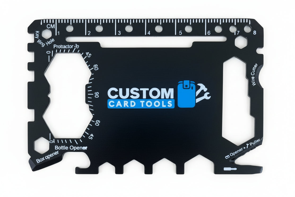Multi-tool card with 'Custom Card Tools' branding