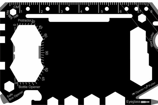 Custom Branded Multi Tool Card - Model 1 (Bladeless "Safe" Version)