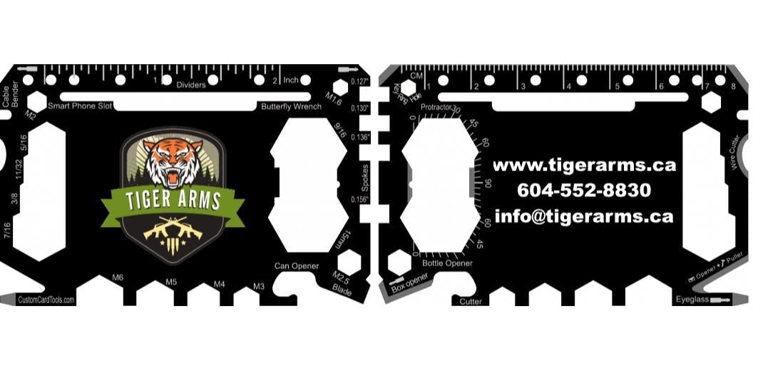Business Card Multi Tool Card (Model 1) Custom Branded - Custom Card Tools