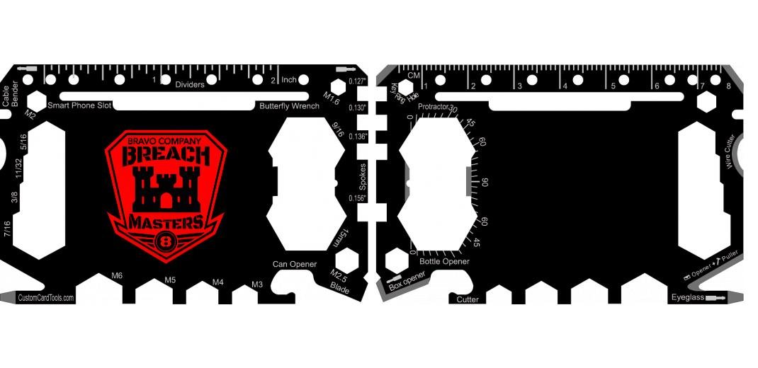 Business Card Multi Tool Card (Model 1) Custom Branded - Custom Card Tools