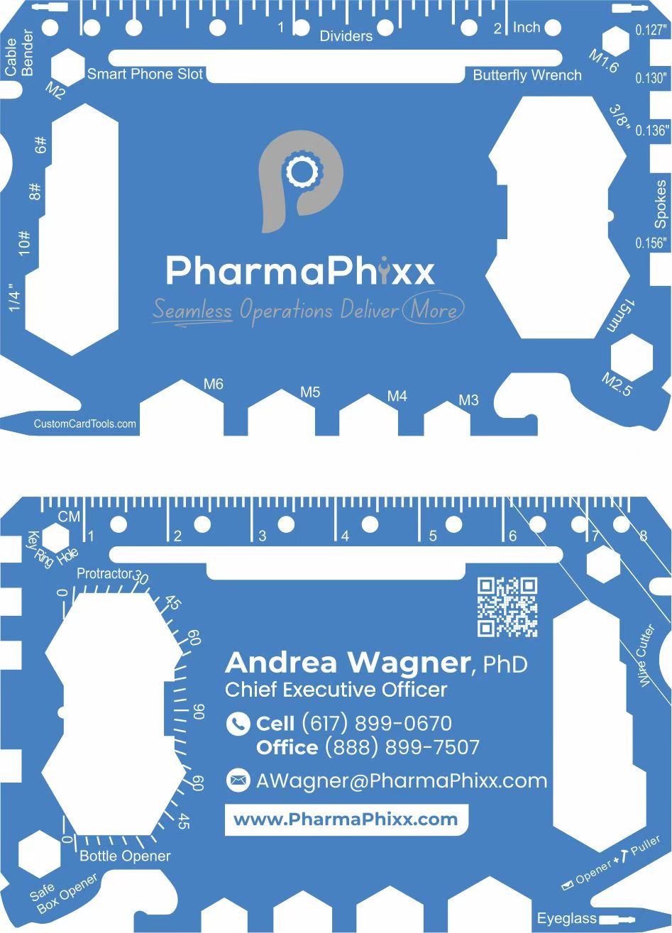 Custom Branded Multi Tool Card - Model 1 (Bladeless "Safe" Version)