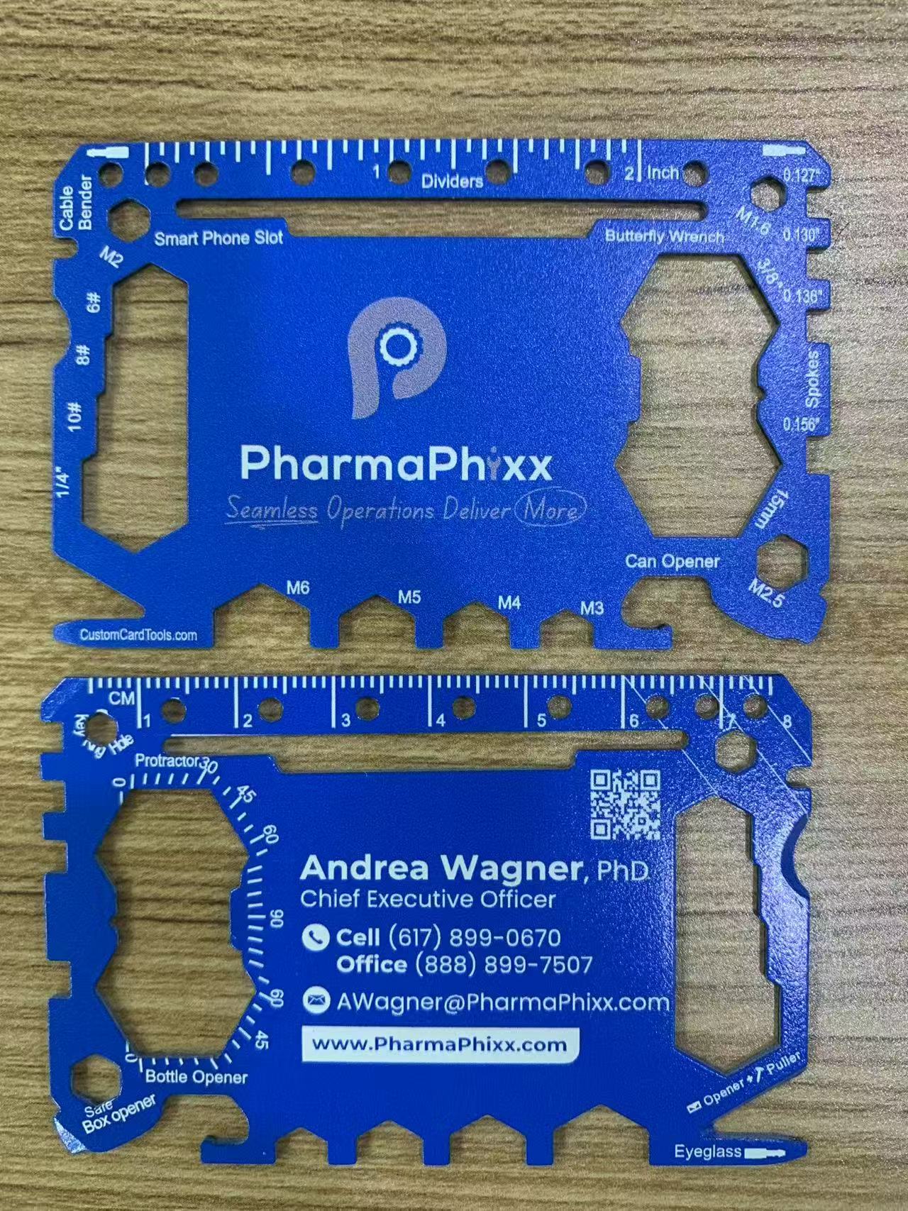 Custom Branded Multi Tool Card - Model 1 (Bladeless "Safe" Version)