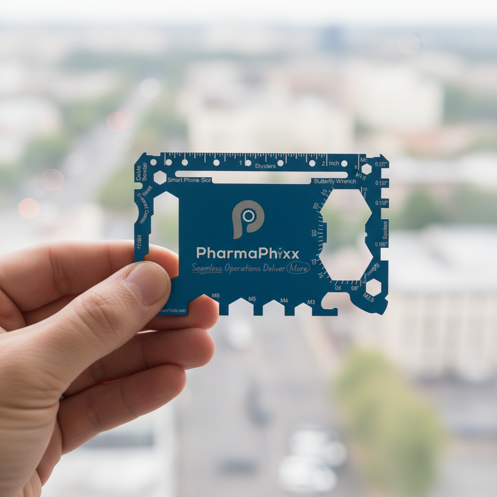 Custom Branded Multi Tool Card - Model 1 (Bladeless "Safe" Version)