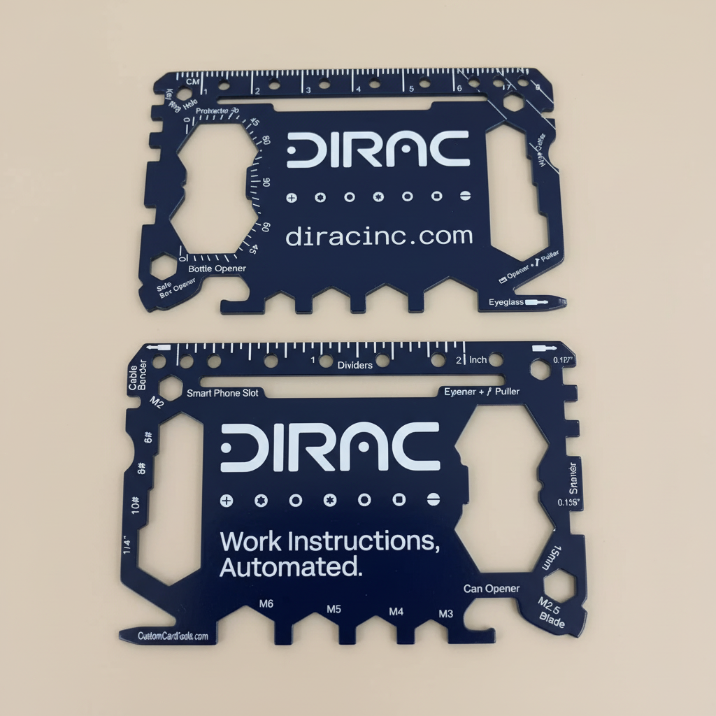 Business Card Multi Tool Card (Model 1) Custom Branded