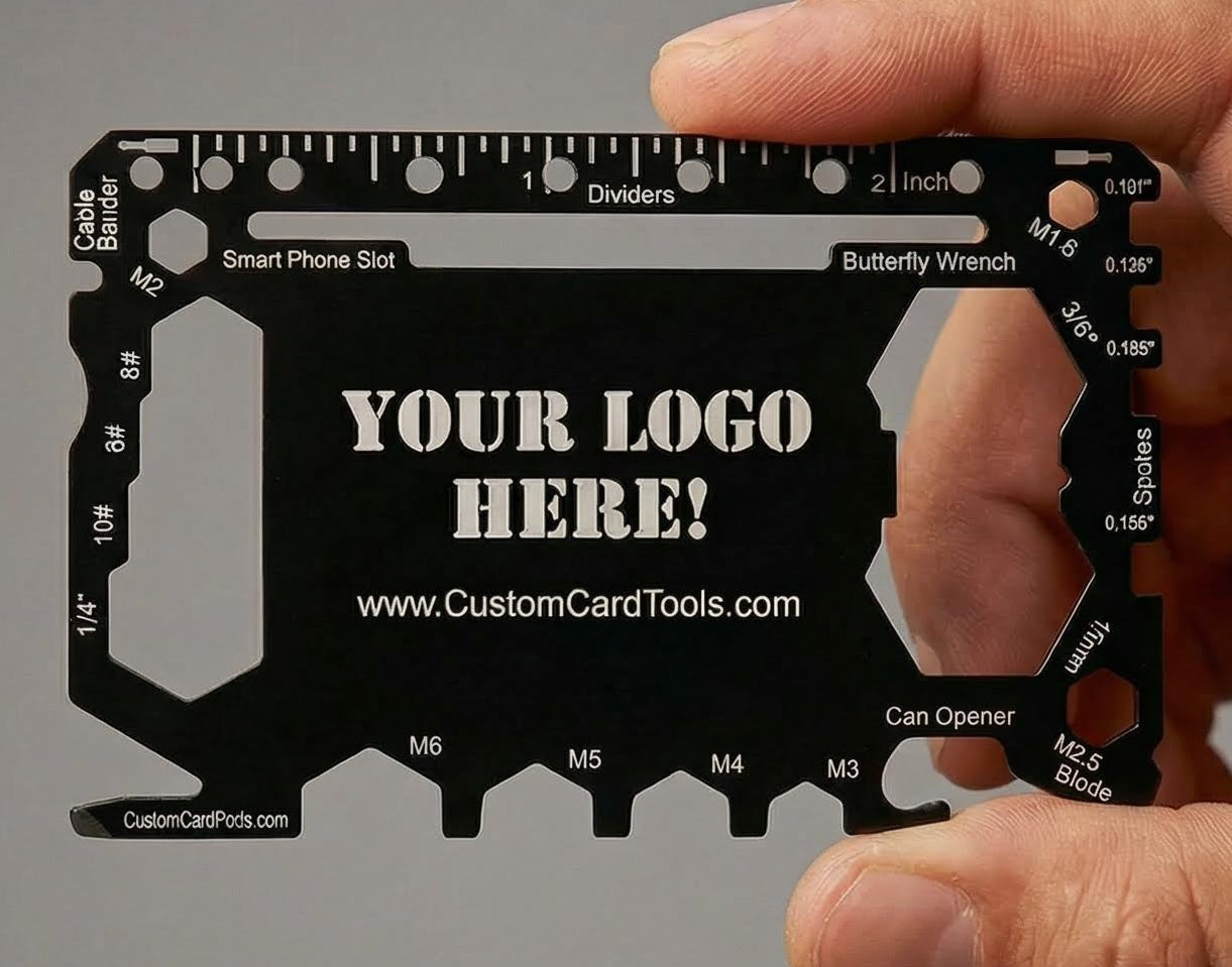 Business Card Multi Tool Card (Model 1) Custom Branded