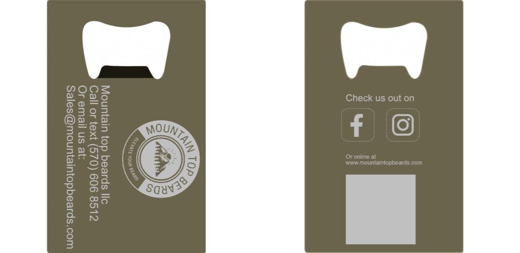 Bottle Opener Card Custom Branded - Custom Card Tools