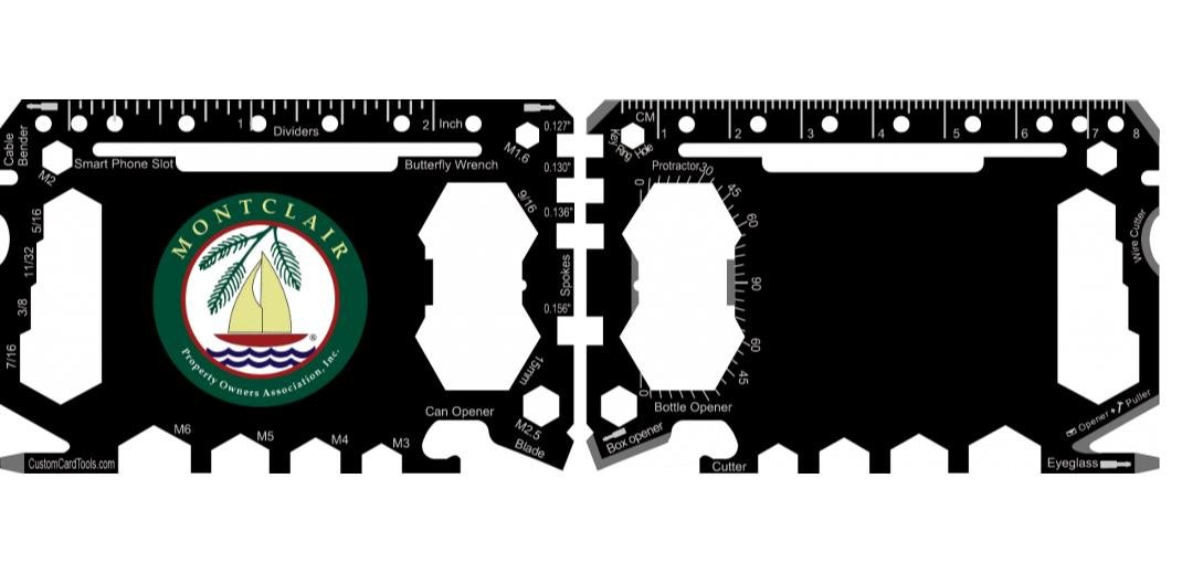 Business Card Multi Tool Card (Model 1) Custom Branded - Custom Card Tools
