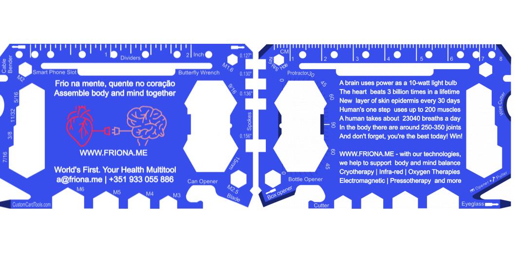 Business Card Multi Tool Card (Model 1) Custom Branded - Custom Card Tools