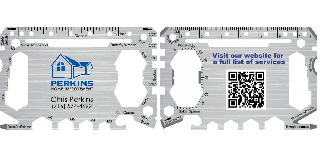 Business Card Multi Tool Card (Model 1) Custom Branded - Custom Card Tools
