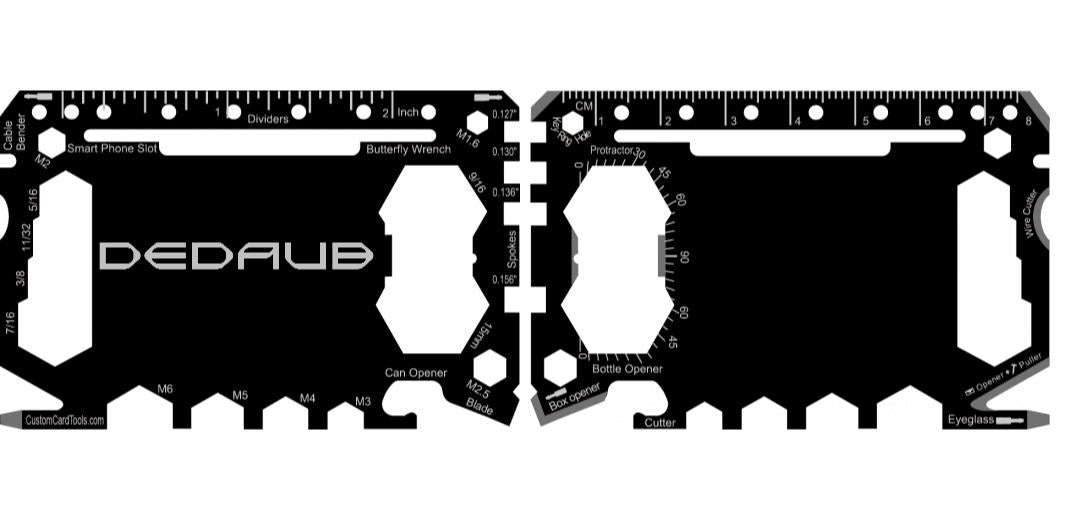 Business Card Multi Tool Card (Model 1) Custom Branded - Custom Card Tools