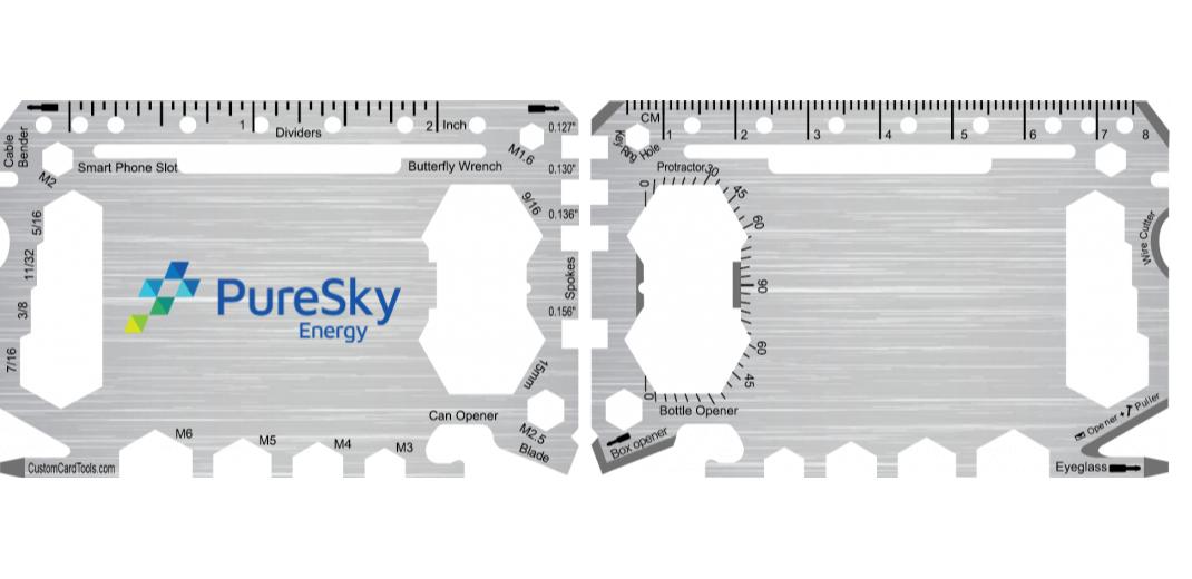 Business Card Multi Tool Card (Model 1) Custom Branded - Custom Card Tools