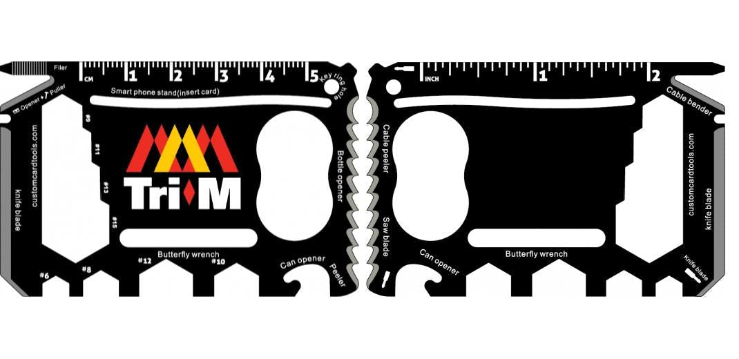 Business Card Multi Tool (Model 2) Custom Branded - Custom Card Tools