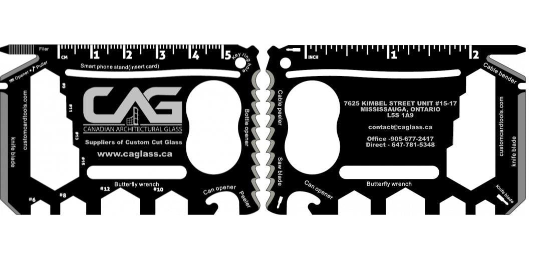 Business Card Multi Tool (Model 2) Custom Branded - Custom Card Tools