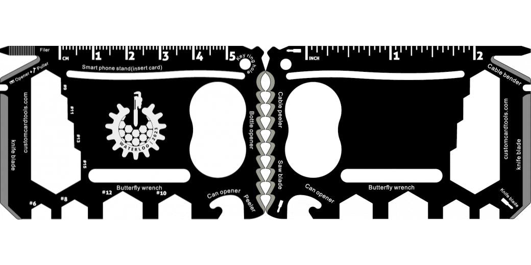 Custom Branded Business Card Multi Tool (Model 2) - Custom Card Tools