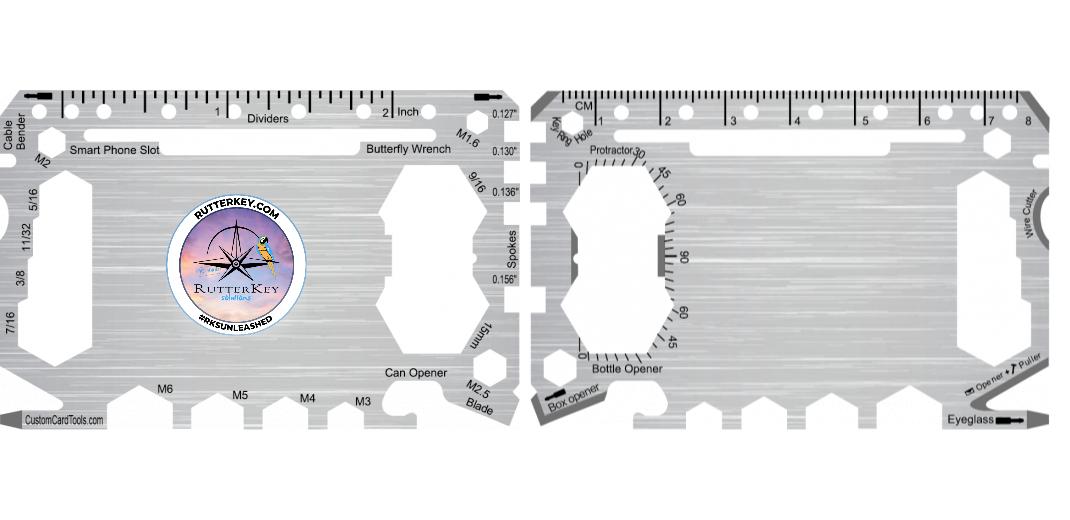 Fully Custom Multi Tool Card (Model 1) - Custom Card Tools
