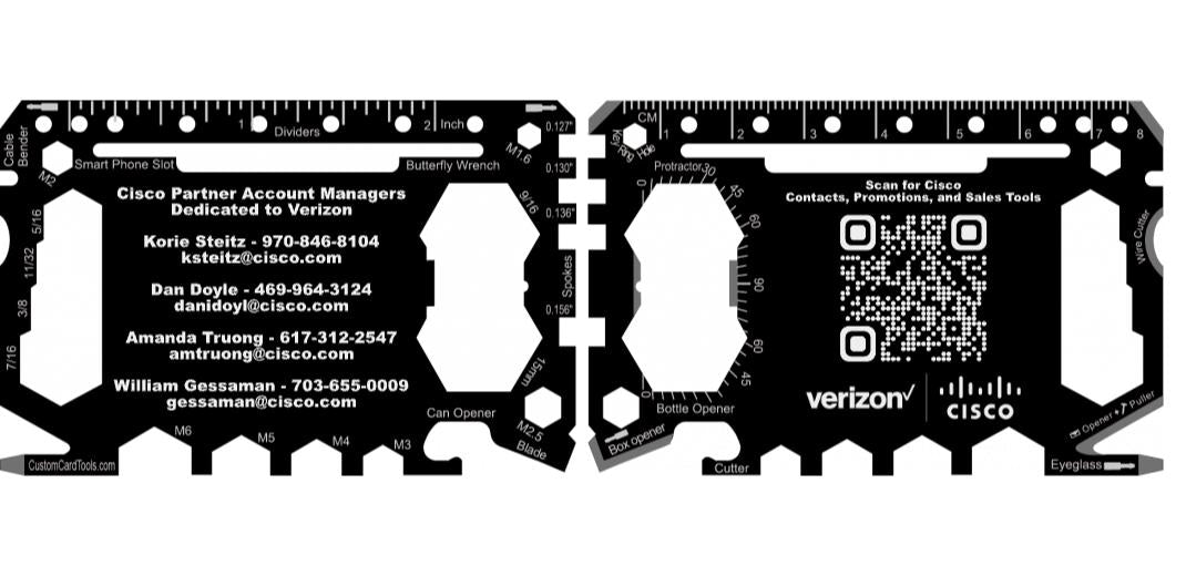 Fully Custom Multi Tool Card (Model 1) - Custom Card Tools