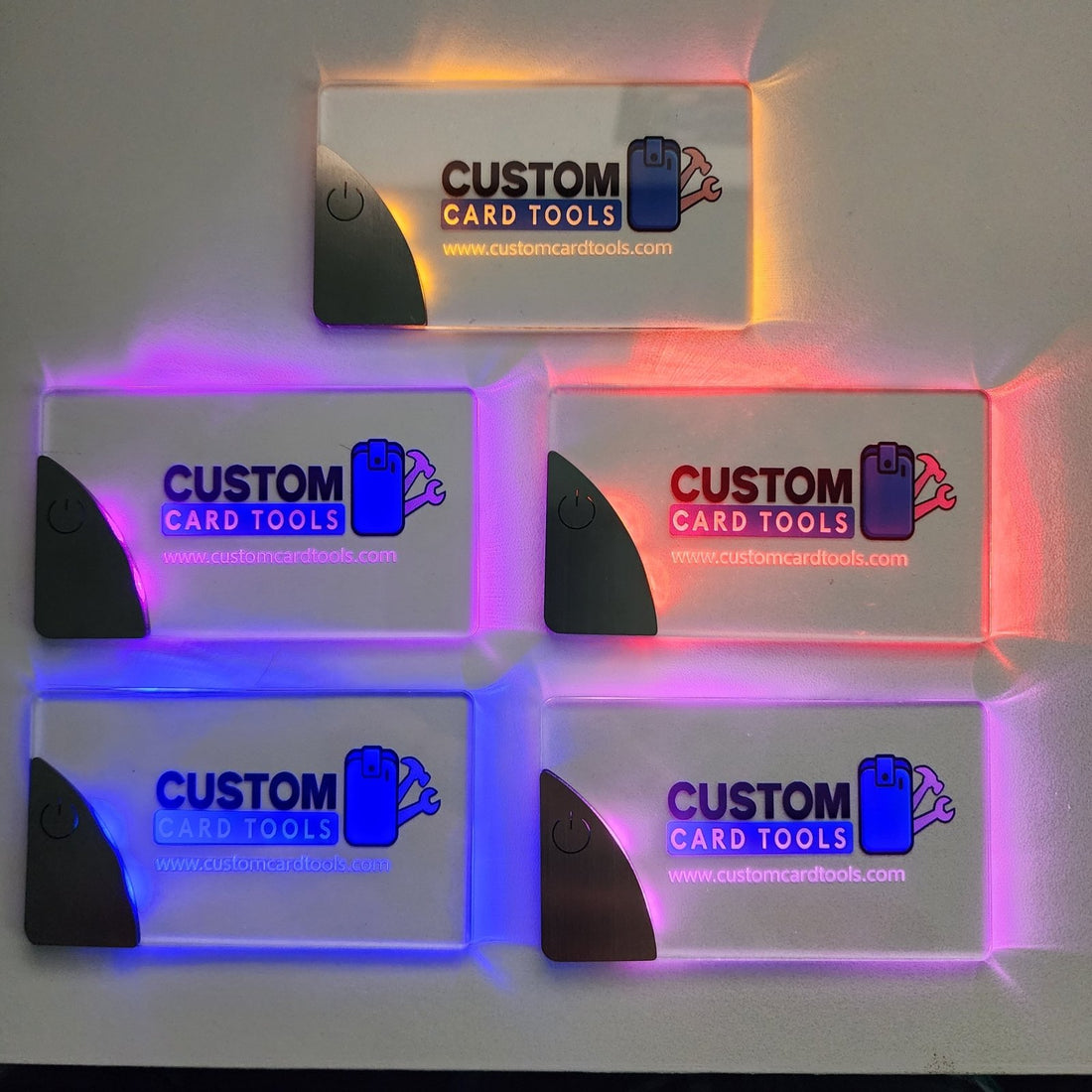 Check Card Led LED Custom Business Cards - Custom Card Tools