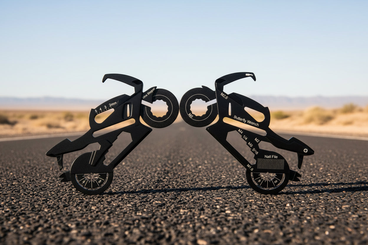 Motorcycle Shaped Multi Tool Custom Branded - Custom Card Tools