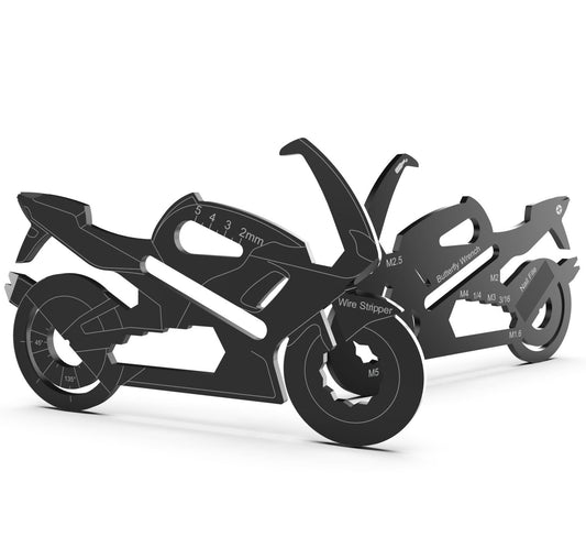 Motorcycle Shaped Multi Tool Custom Branded - Custom Card Tools