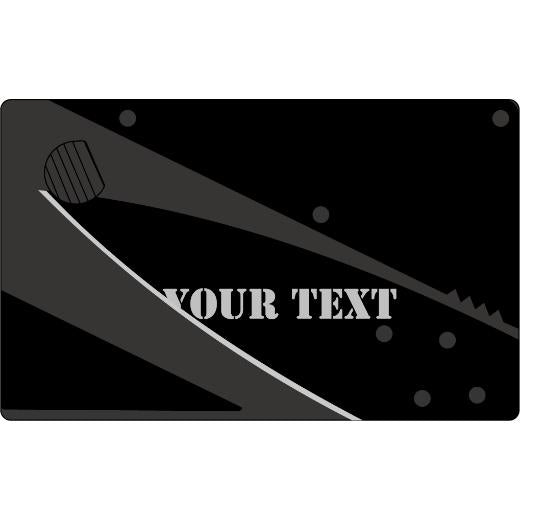 Personalized Credit Card Knife - Laser Etched - Custom Card Tools